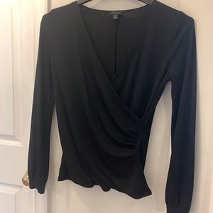 XS Black Ann Taylor long sleeve top